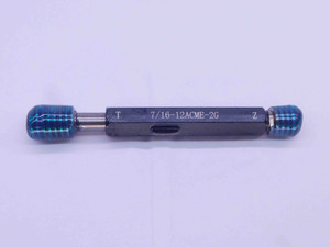 NEW 7/16 12 ACME 2G THREAD PLUG GAGE .4375 GO NO GO P.D.'S = .3958 & .4084 CHECK - DW32370MSAF