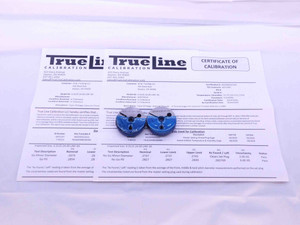 CERTIFIED 5/16 24 UNF 3A THREAD RING GAGES .3125 GO NO GO PD'S = .2854 & .2827 - DW32376TLC