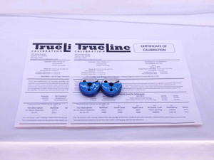 CERTIFIED 5/16 32 UNEF 2A THREAD RING GAGES .3125 GO NO GO PD'S = .2912 & .2880 - DW32377TLC
