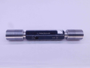 CERTIFIED 1" 28 UN 2A SET THREAD PLUG GAGE 1.0 GO NO GO P.D.'S = .9756 & .9716 - DW32379TLC