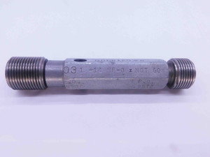 1" 14 NF 3 THREAD PLUG GAGE 1.0 1.00 1.000 GO NO GO P.D.'S = .9536 & .9572 UNF-3 - NG3040TARL