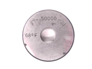 .5000 MASTER PLAIN BORE RING GAGE ONSIZE 1/2 12.700 mm .500 INSPECTION CHECK - MW0824CU4 .5000 MASTER PLAIN BORE RING GAGE ONSIZE 1/2 12.700 mm .500 INSPECTION CHECK - MW0824CU4