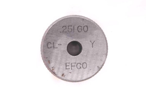.2510 CL Y MASTER PLAIN BORE RING GAGE .2500 +.0010 OVERSIZE 1/4 6.375 mm .251 - MW0830CU4