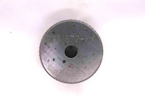 .1872 CLASS XX MASTER PLAIN BORE RING GAGE .1875 -.0003 UNDERSIZE 3/16 4.755 mm - MW0848CU4 .1872 CLASS XX MASTER PLAIN BORE RING GAGE .1875 -.0003 UNDERSIZE 3/16 4.755 mm - MW0848CU4