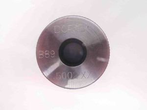 .5002 CLASS XX MASTER PLAIN BORE RING GAGE .5000 +.0002 OVERSIZE 1/2 12.705 mm - MW0876CU4
