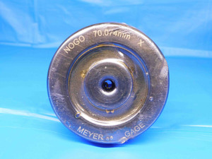 70.074 CLASS X METRIC PIN PLUG GAGE 70.000 +.074 OVERSIZE 70 mm 2.7588 CHECK - BR8368CF4