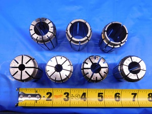 7 PCS LOT OF TG100 COLLETS SIZES INCLUDE 5/16, 3/8, 1/2, 5/8, 3/4, 15/16 & 1" - BR8390LVR