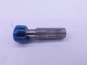 1/8 27 ANPT L1 & L2 PIPE SET THREAD PLUG GAGE .125 .1250 MASTER FOR PIPE RING - DW32412LVR