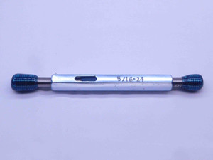 5/16 24 UNF SPECIAL THREAD PLUG GAGE .3125 GO NO GO P.D.'S = .2874 & .2902 - DW32550CT4 5/16 24 UNF SPECIAL THREAD PLUG GAGE .3125 GO NO GO P.D.'S = .2874 & .2902 - DW32550CT4