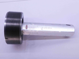 3 1/2 12 N THREAD PLUG GAGE 3.5 3.50 3.500 GO ONLY P.D. = 3.4459 UN 2B OR 3B - DW32643LVR