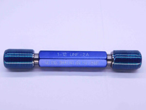 1" 12 UNF 2A SET THREAD PLUG GAGE 1.0 1.00 1.000 GO NO GO P.D.'S = .9441 & .9382 - DW32645LVR 1" 12 UNF 2A SET THREAD PLUG GAGE 1.0 1.00 1.000 GO NO GO P.D.'S = .9441 & .9382 - DW32645LVR