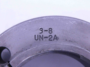 3" 8 UN 2A THREAD RING GAGE 3.0 3.00 3.000 3.0000 GO ONLY P.D. = 2.9162 CHECK - DW32713CB4