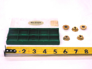 5pcs NEW DIA-CHIPS OFEW 2006M0 TiN COATED CARBIDE MILLING INSERTS TN28 D10FG - MW1490CM4