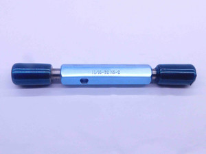 11/16 32 NS 2 SET THREAD PLUG GAGE .6875 GO NO GO P.D.'S = .6672 & .6632 CHECK - DW32792CT4