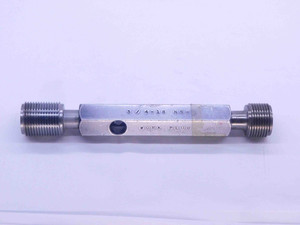 3/4 18 NS 2 THREAD PLUG GAGE .75 .750 .7500 GO NO GO P.D.'S = .7139 & .7199 - DW32798CT4