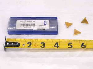 3pcs NEW TPG-321 PC300 TiN COATED CARBIDE INSERTS INDEXABLE TOOLING MACHINIST - MW1626CM4