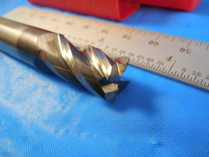 APPROX .441 DIA 13/16 LOC 1/2 SHANK 2 3/4 OAL 4 FLUTE CARBIDE END MILL TOOLING