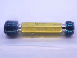 M36 X 4 6H VERMONT THREAD PLUG GAGE 36 4.0 GO NO GO P.D.'S = 33.402 & 33.702 - DW32841LVR