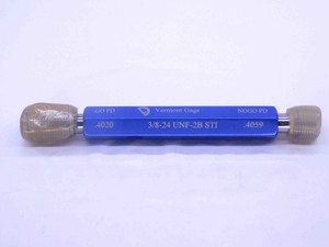 NEW 3/8 24 UNF 2B STI HELICOIL VERMONT THREAD PLUG GAGE .375 GO NOGO .4020 .4059 - DW32884VTG