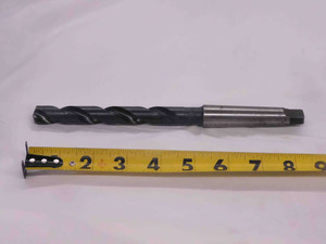 CLEVELAND 37/64 O.D. HSS TWIST DRILL BIT MORSE TAPER #2 SHANK 4" LOC .5781 MT2 - MW1855LVR