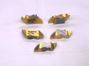 5pcs NEW KENNAMETAL NG3097R KC730 TiN COATED CARBIDE GROOVING INSERTS INDEXABLE - MW2122CT4