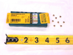 8pcs NEW WALTER WCGT020104-X15 WXM15 TiN COATED CARBIDE CHIP BREAKER INSERTS - MW2172CT4