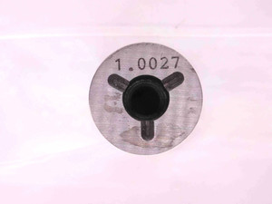1.0027 PIN PLUG GAGE 1.0000 +.0027 OVERSIZE 1.0 25.469 mm INSPECTION CHECK - MW2212BY4