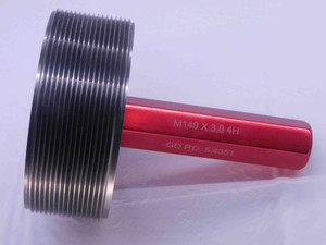 M140 X 3 4h SET THREAD PLUG GAGE 140 3.0 GO ONLY P.D. = 138.051 mm (5.4351") - DW33058LVR