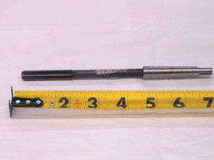 W&B 0.369 OD HSS REAMER MT1 SHANK 6 FL .369 .3690 3/8 .3750 -.0060 UNDERSIZE - MW2601BD4