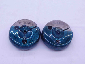 8 36 NF SPECIAL THREAD RING GAGES #8 .164 GO NO GO P.D.'S = .1448 & .1427 UNF - DW33136CT4