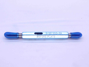 4 40 UNC 2B BEFORE PLATE THREAD PLUG GAGE #4 .112 GO NO GO PD'S = .0968 & .0992 - DW33183CT4
