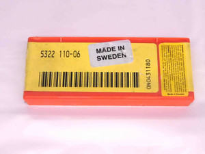 8pcs NEW SANDVIK COROMANT 5322 110-06 CARBIDE INSERT SEATS / SHIMS FACTORY PACK - MW2516CE4