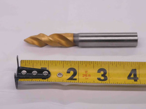 GUEHRING 9mm TiN HSCO COUNTERSINK TWIST DRILL BIT SL 85763 1/2 SHANK 2" LOC - MW2674CT4