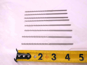 8PCS CHICAGO LATROBE 3/32 O.D. HSS TWIST DRILL BIT 68806 2.3mm SHANK .0937 USA - MW2756CT4