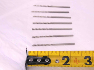7PCS CHICAGO LATROBE #49 HSS PARABOLIC JOBBER DRILL BIT 69049 1.78mm SHANK .073 - MW2760CT4