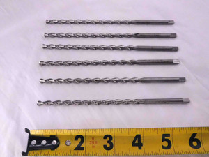 6PCS CHICAGO LATROBE 3/16 O.D. HSS TWIST DRILL BIT 4.64mm SHANK 102mm LOC .1875 - MW2761CT4