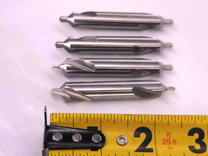 4PCS KEO #4 1/2 X 90 DEGREE HSS CENTER TWIST DRILL BIT 97865372 3/8 SHANK - MW2766CT4