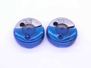 10 32 NF 1 THREAD RING GAGES #10 .190 GO NO GO P.D.'S = .1686 & .1648 UNF-1 - DW33219CT4