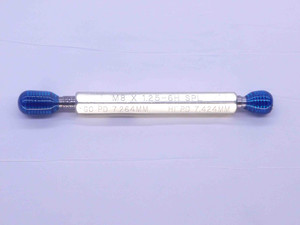 M8 X 1.25 6H METRIC SPECIAL THREAD PLUG GAGE 8 GO NO GO P.D.'S = 7.264 & 7.424 - DW33250CT4
