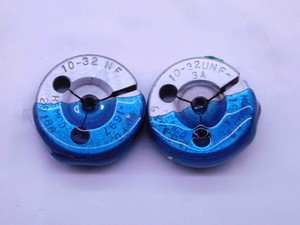 10 32 UNF 3A THREAD RING GAGES #10 .190 .1900 GO NO GO P.D.'S = .1697 & .1674 - 10323AR1