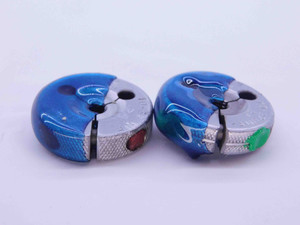 10 32 UNF 3A THREAD RING GAGES #10 .190 .1900 GO NO GO P.D.'S = .1697 & .1674 - 10323AR1