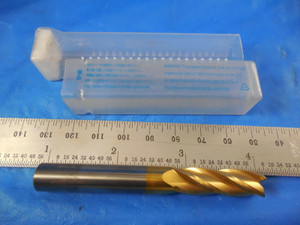 SGS 3/8" Diam, 1-1/8" LOC, 3/8" Shank Diam, 3" OAL, 4 Flute Carbide End Mill
