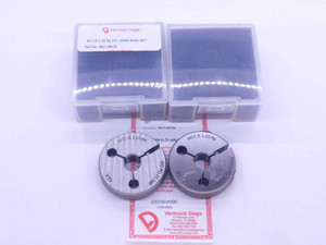 NEW M12 X 1.25 6g VERMONT THREAD RING GAGES 12 GO NO GO P.D.'S = 11.160 & 11.028 - DW33508VTG