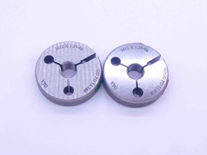 NEW M12 X 1.25 6g VERMONT THREAD RING GAGES 12 GO NO GO P.D.'S = 11.160 & 11.028 - DW33508VTG