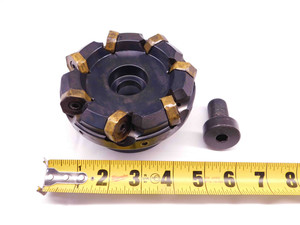 SANDVIK 4" O.D. COOLANT FACE MILL A745-102R38-21M 1 1/2 PILOT 7 POCKETS 4.0 - BR9084CP4