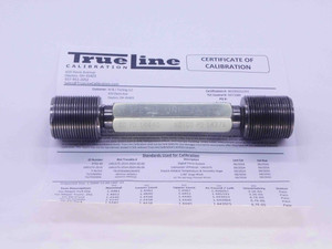 CERTIFIED 1 1/2 12 UNF 2A SET THREAD PLUG GAGE 1.5 GO NO GO = 1.4440 & 1.4376 - DW33610TLC