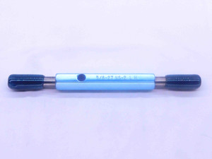 3/8 27 NS 2 LEFT HAND SET THREAD PLUG GAGE .375 GO NO GO P.D.'S = .3509 & .3476 - DW33637CT4