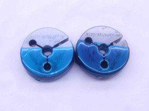 5/16 32 UNJEF 3A THREAD RING GAGES .3125 GO NO GO P.D.'S = .2922 & .2898 CHECK - DW33776OB5