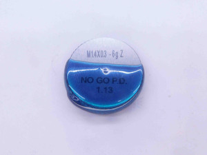M1.4 X .3 6g METRIC SOLID THREAD RING GAGE 1.4 0.3 NO GO ONLY P.D. = 1.130 CHECK - DW33777LVR