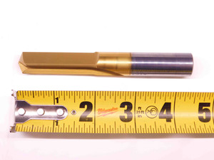 0.574 O.D. TiN COATED CARBIDE TWIST DRILL BIT 5/8 SHANK 2" LOC 4 1/2 OAL .574 - BR9271CM4
